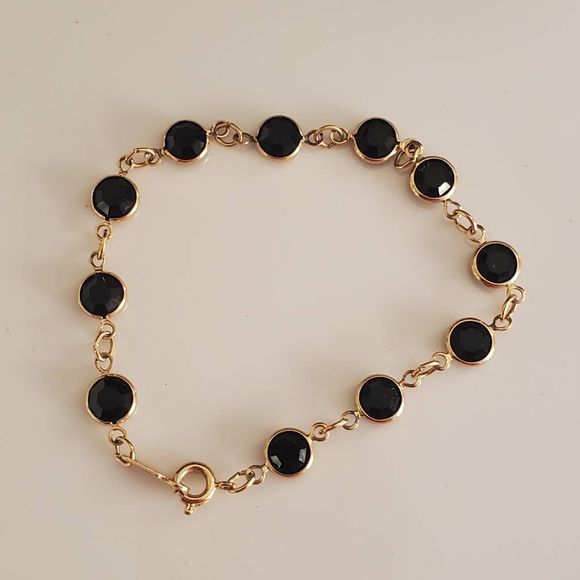 Swarovski Black and Gold Bracelet - Picture 1 of 4